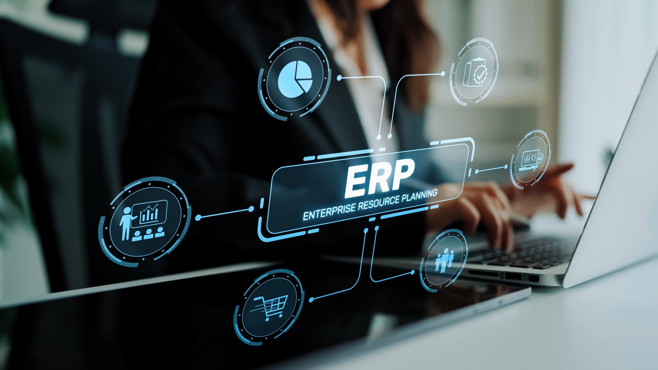 ERP system dashboard for wholesale distribution